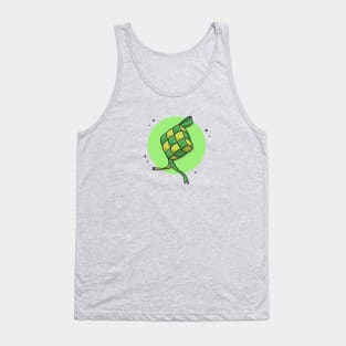 Ketupat Food Cartoon Vector Icon Illustration Tank Top